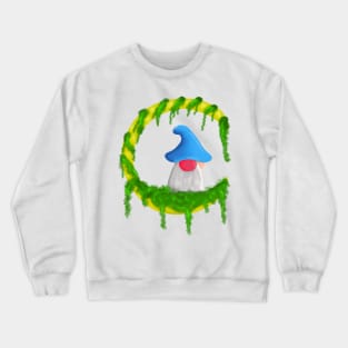 Gnome On The Moon Crewneck Sweatshirt